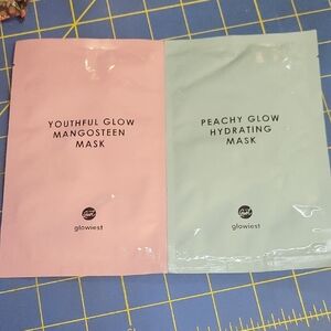 Youthful Glow Mangosteen Mask and Peachy Glow Hydrating Mask Set New